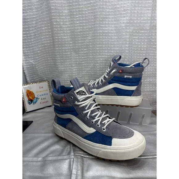 (C2) Vans Off the Wall High Top Suede HEIQ ECO DRY Shoes Sz M 6 / W 7.5 - Picture 2 of 13